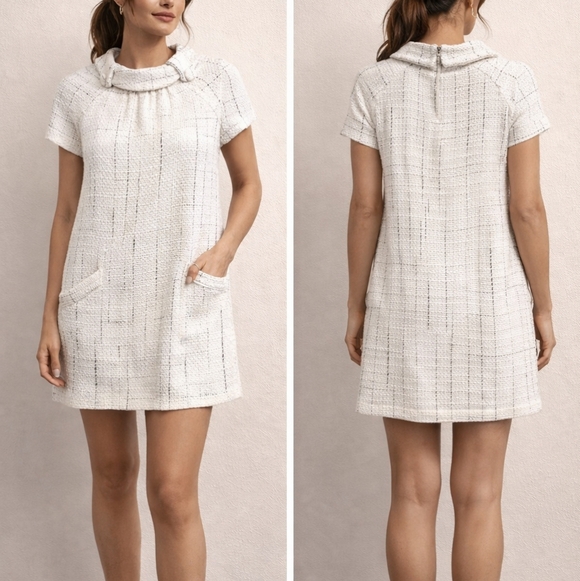 BB Dakota Dresses & Skirts - BB Dakota Ivory Textured Dress Size Large